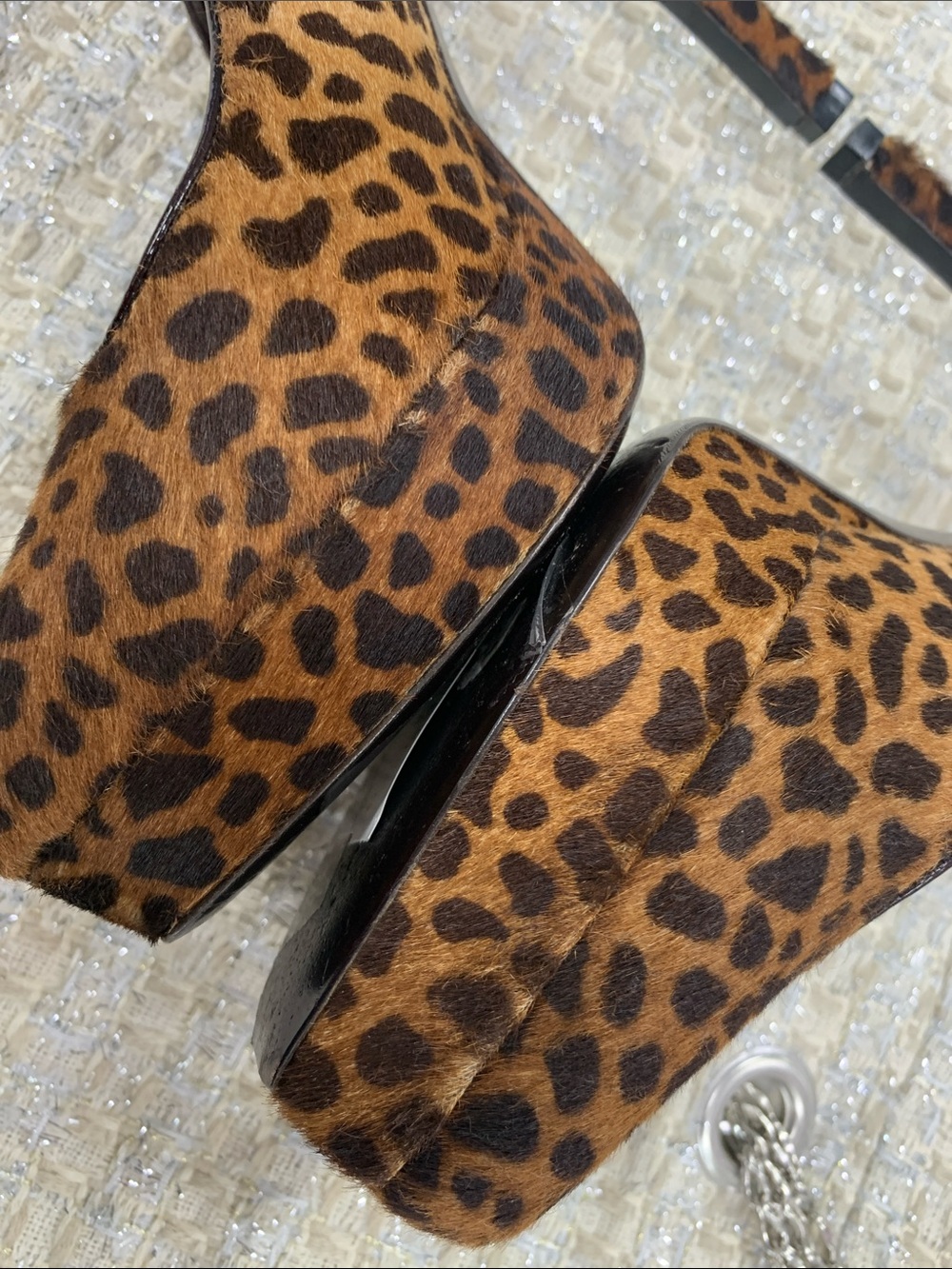 Gucci Women’s Leopard Print Pumps - Brown/Black - Picture 8 of 13